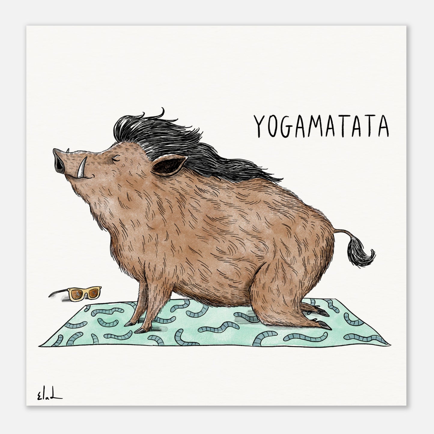 Yogamatata | Wall art print