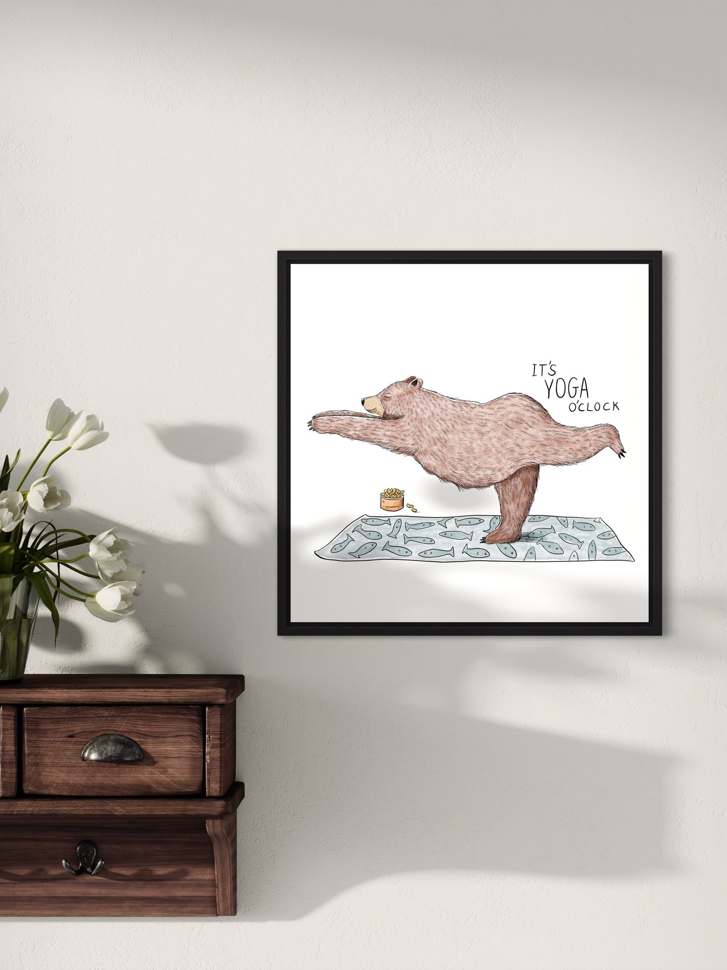 Bear Yoga | Wall art print