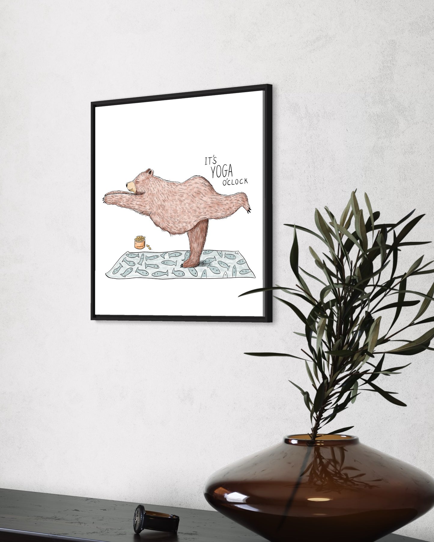 Bear Yoga | Wall art print