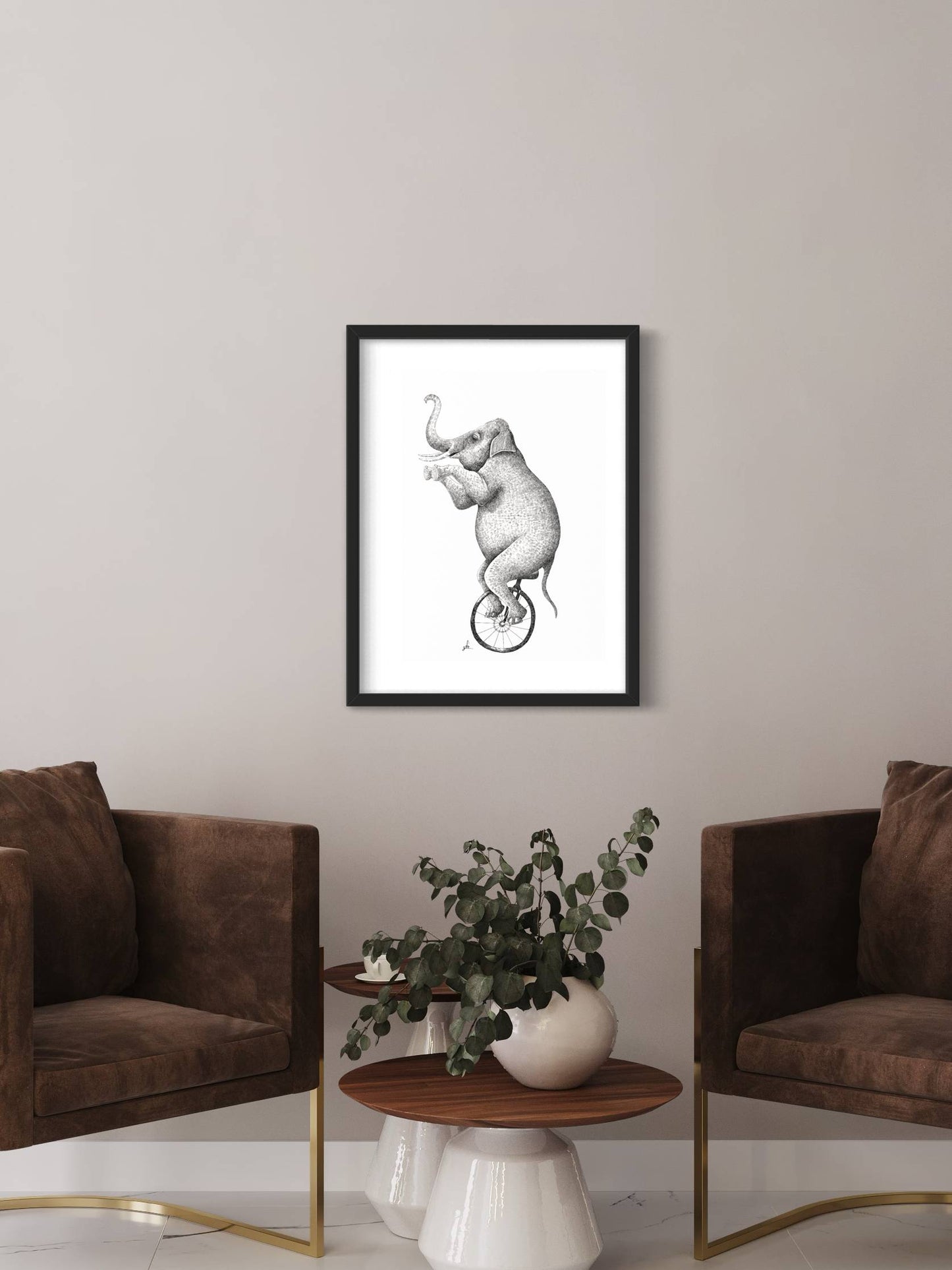 Elephant Circus | Wall art print
