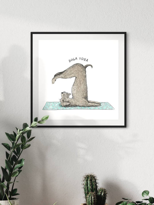 Doga yoga | Wall art print