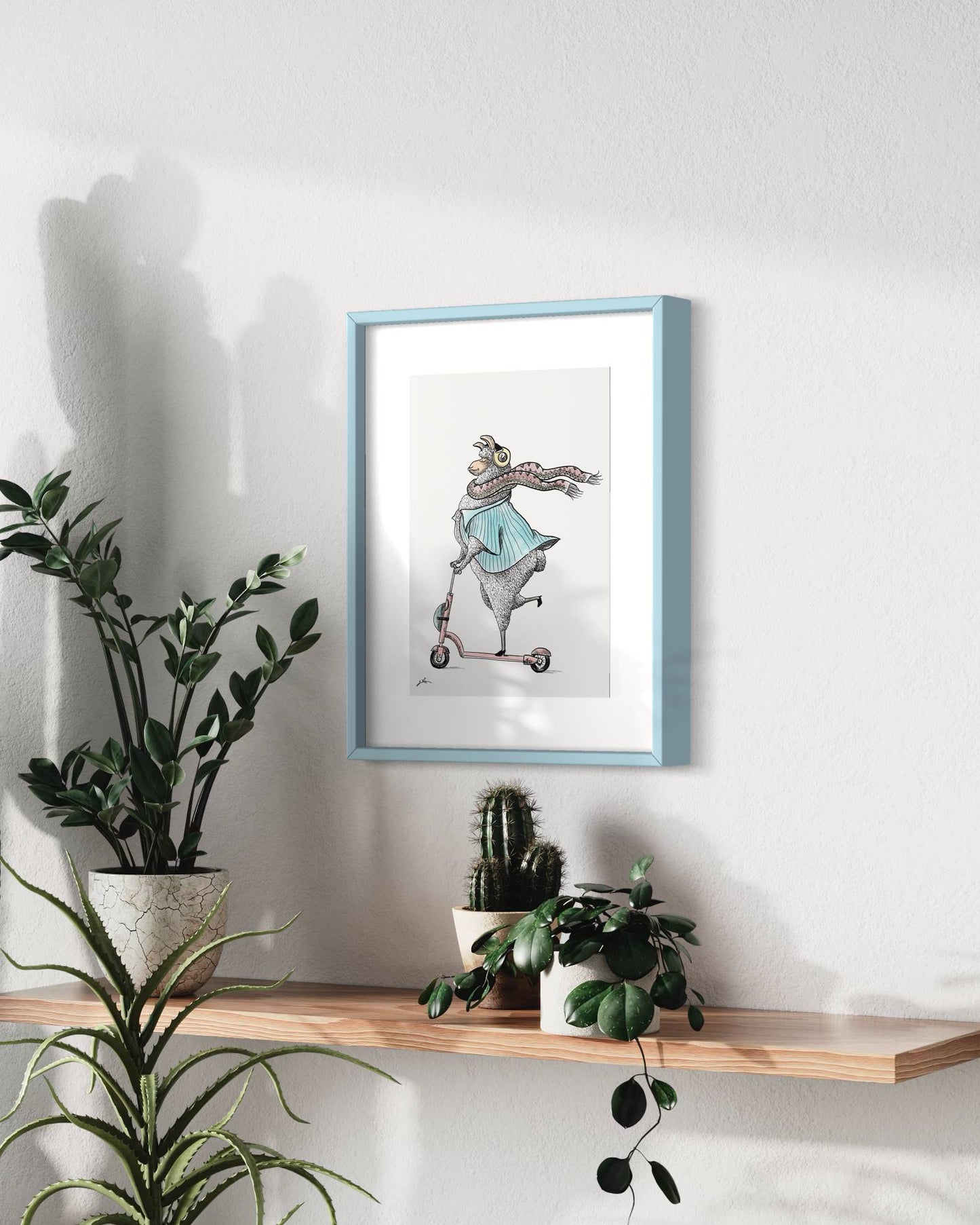 Riding Lama | Wall art print