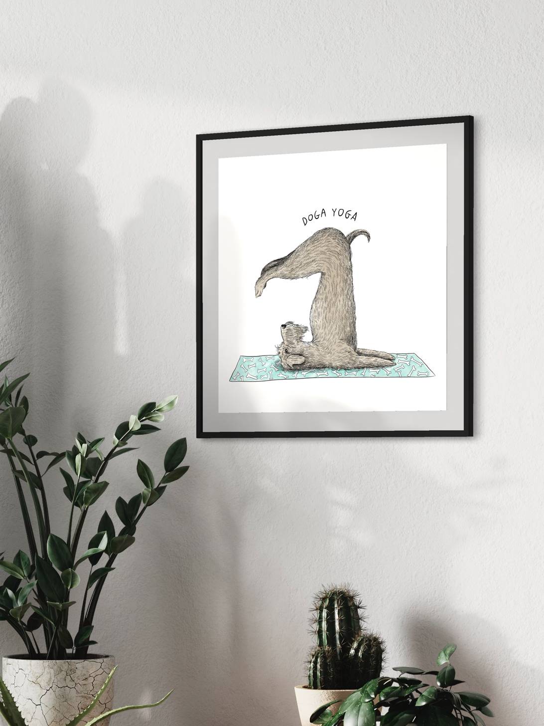 Doga yoga | Wall art print