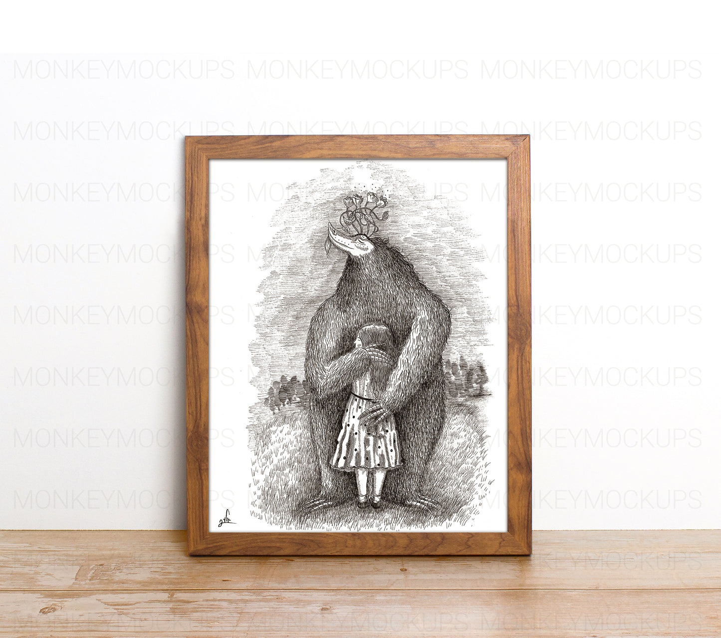 Hug | Wall art print