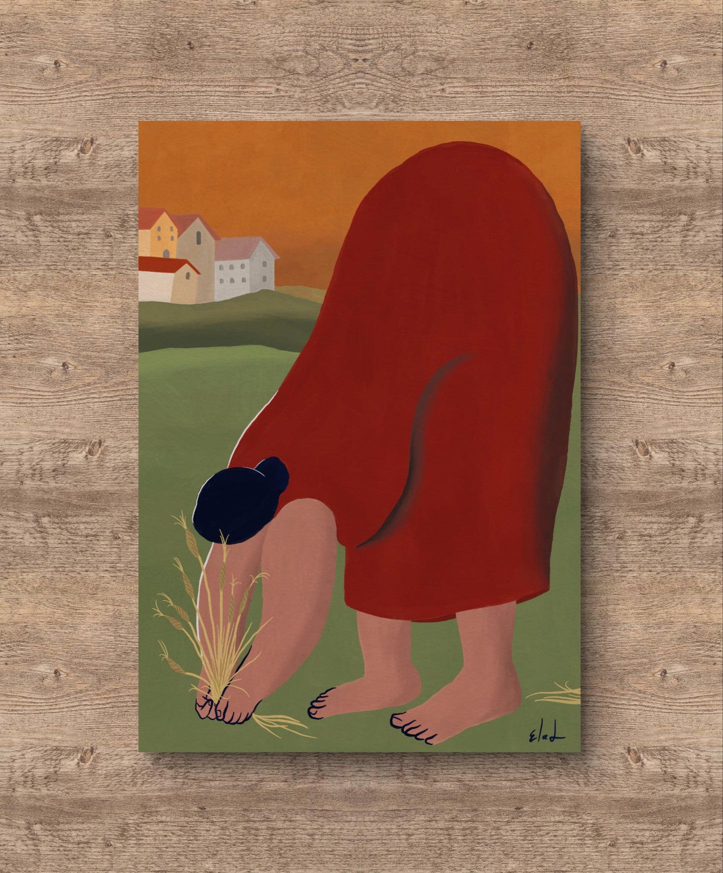 Red Lady | Wall art print