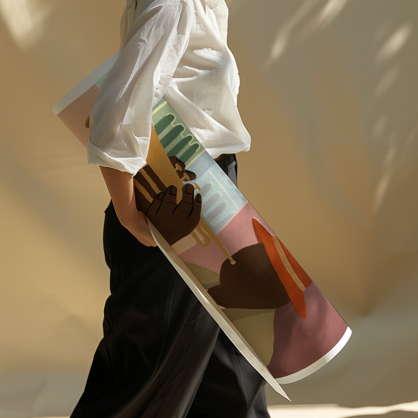 The trumpet player | Wall art print