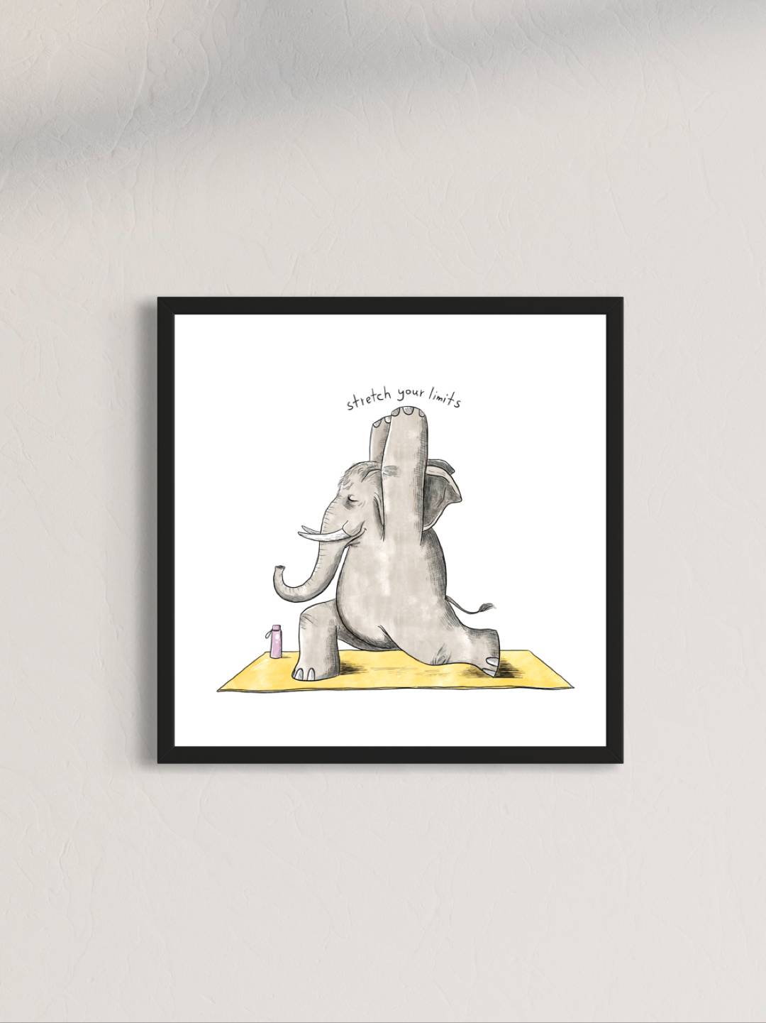 Elephant Yoga | Wall art print