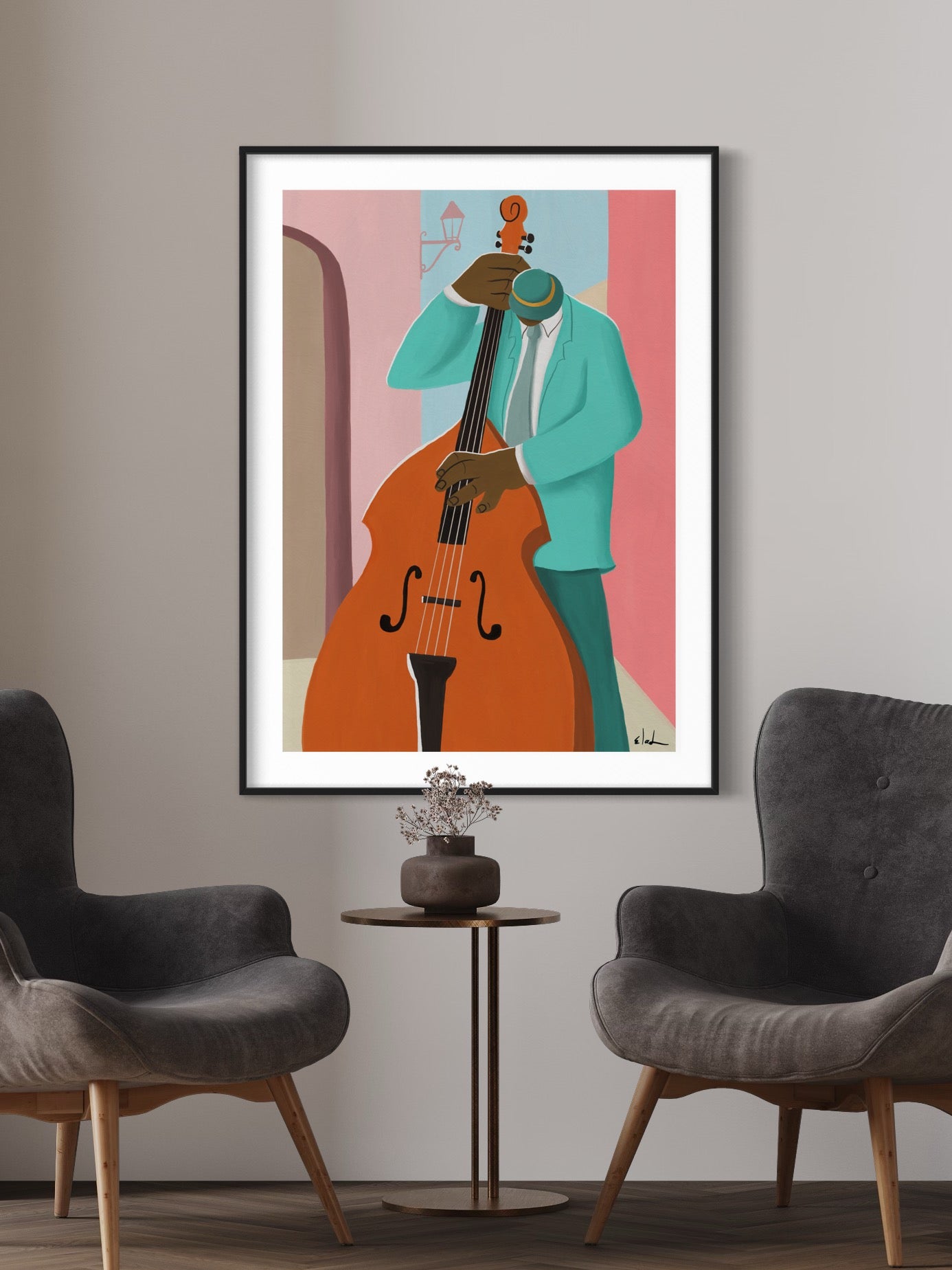 Contrabass Player | Wall art print