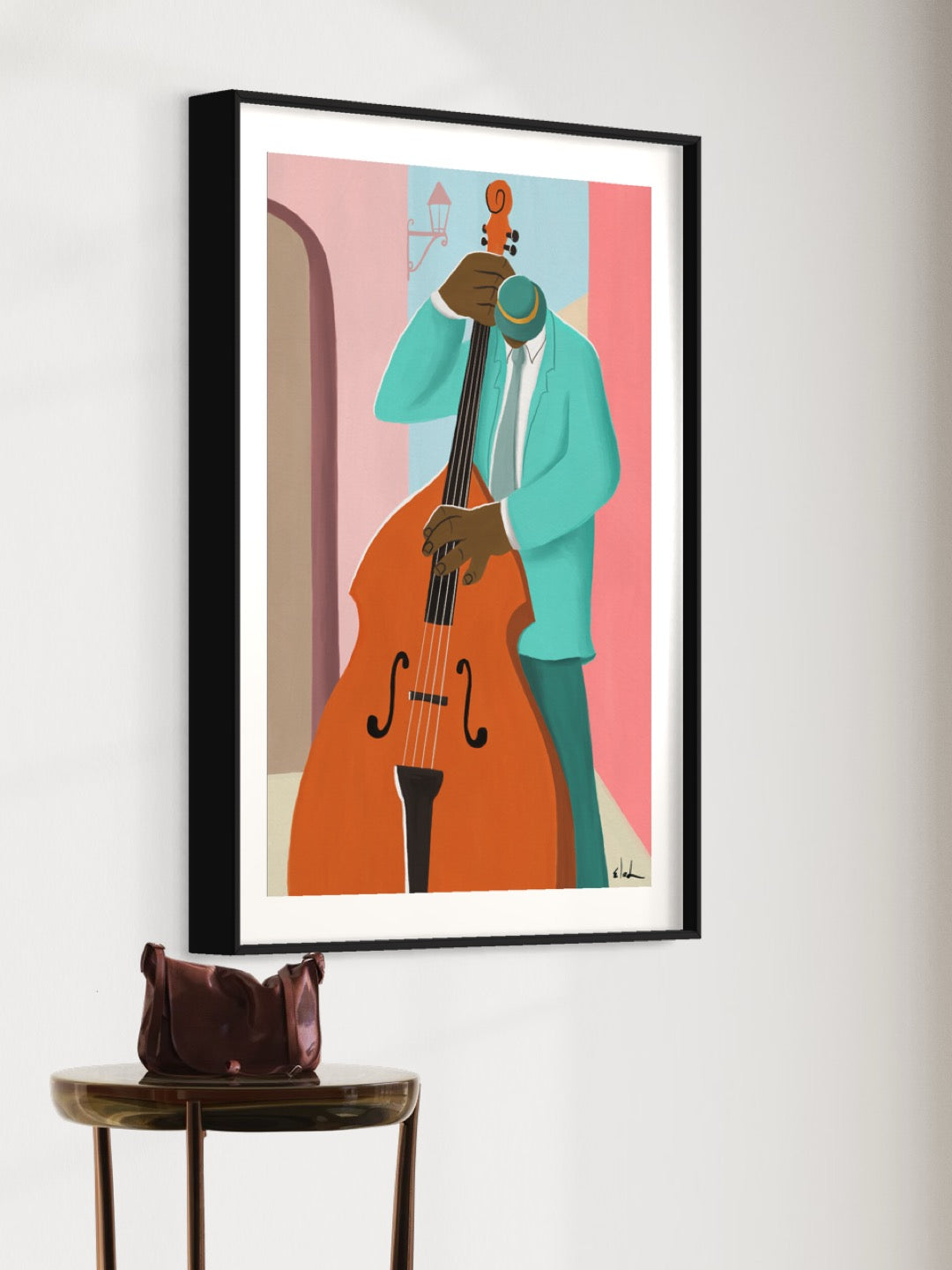 Contrabass Player | Wall art print