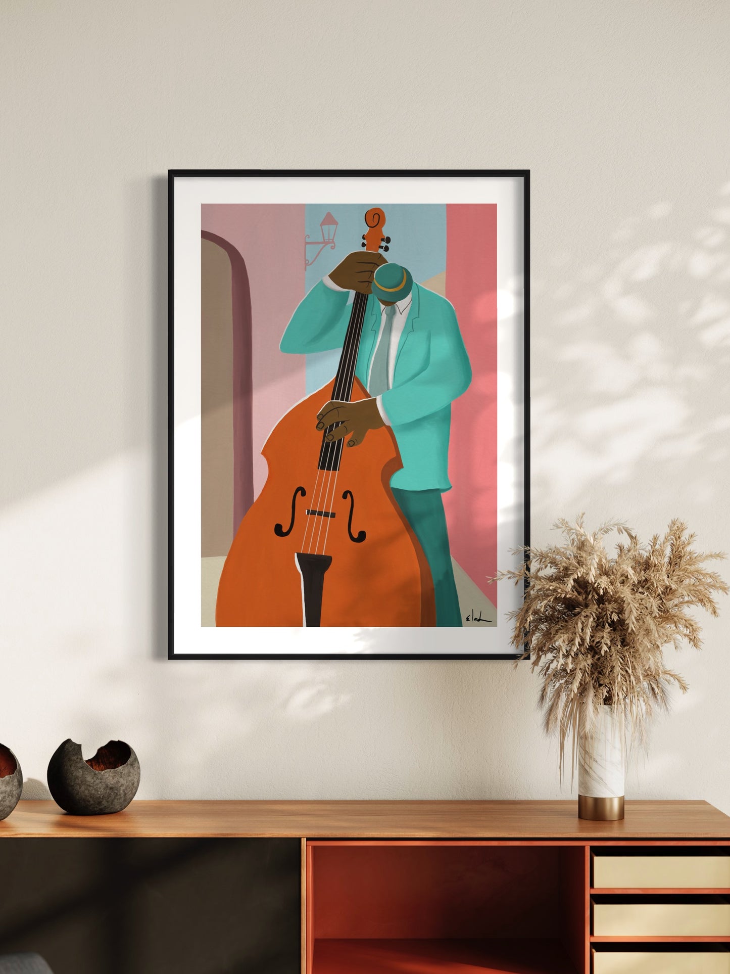 Contrabass Player | Wall art print