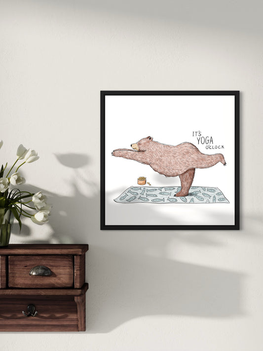 Bear Yoga | Wall art print