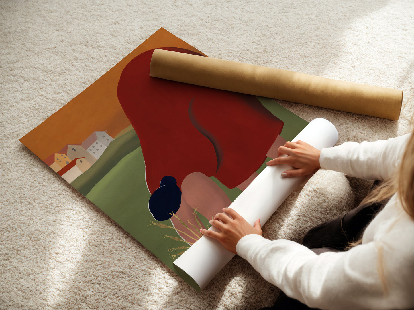 Red Lady | Wall art print