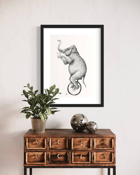 Elephant Circus | Wall art print