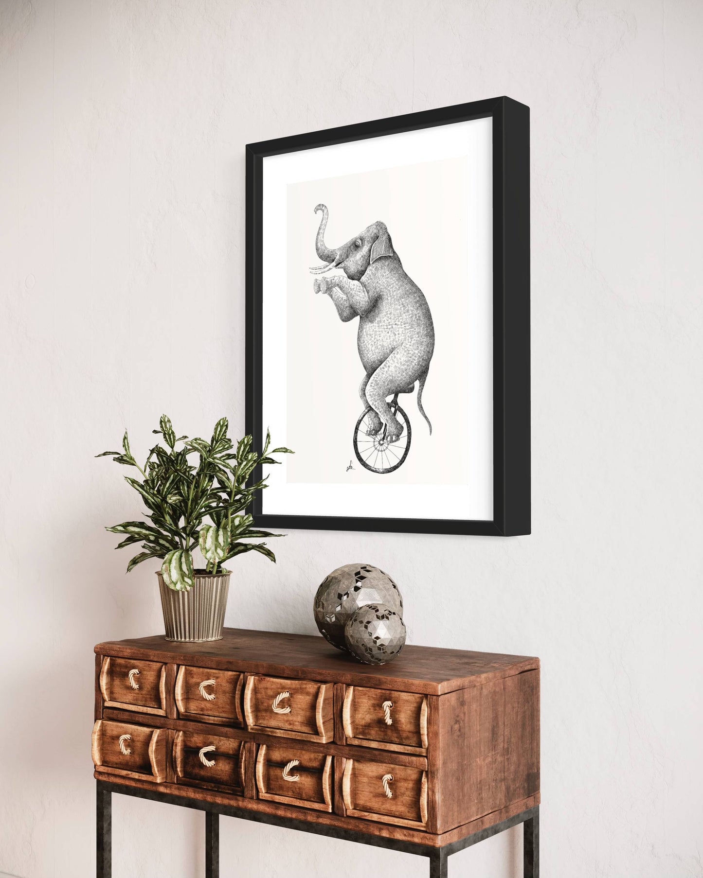 Elephant Circus | Wall art print