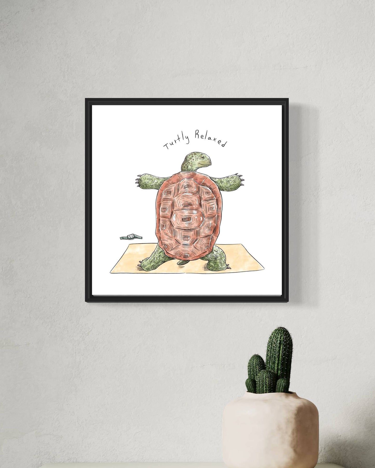 Turtle Yoga | Wall art print