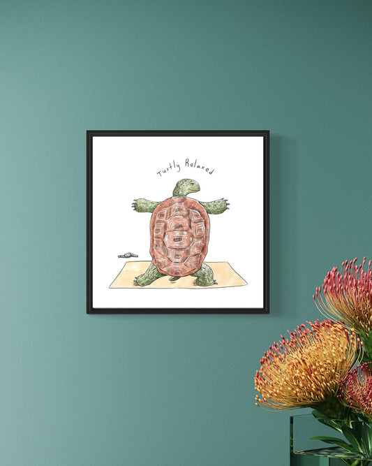 Turtle Yoga | Wall art print