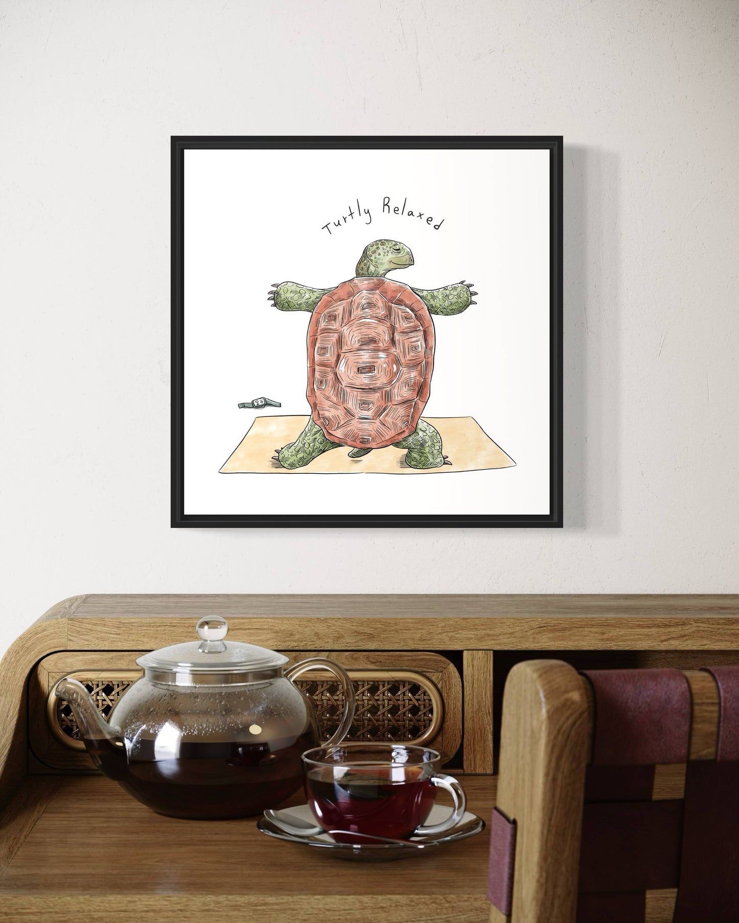 Turtle Yoga | Wall art print