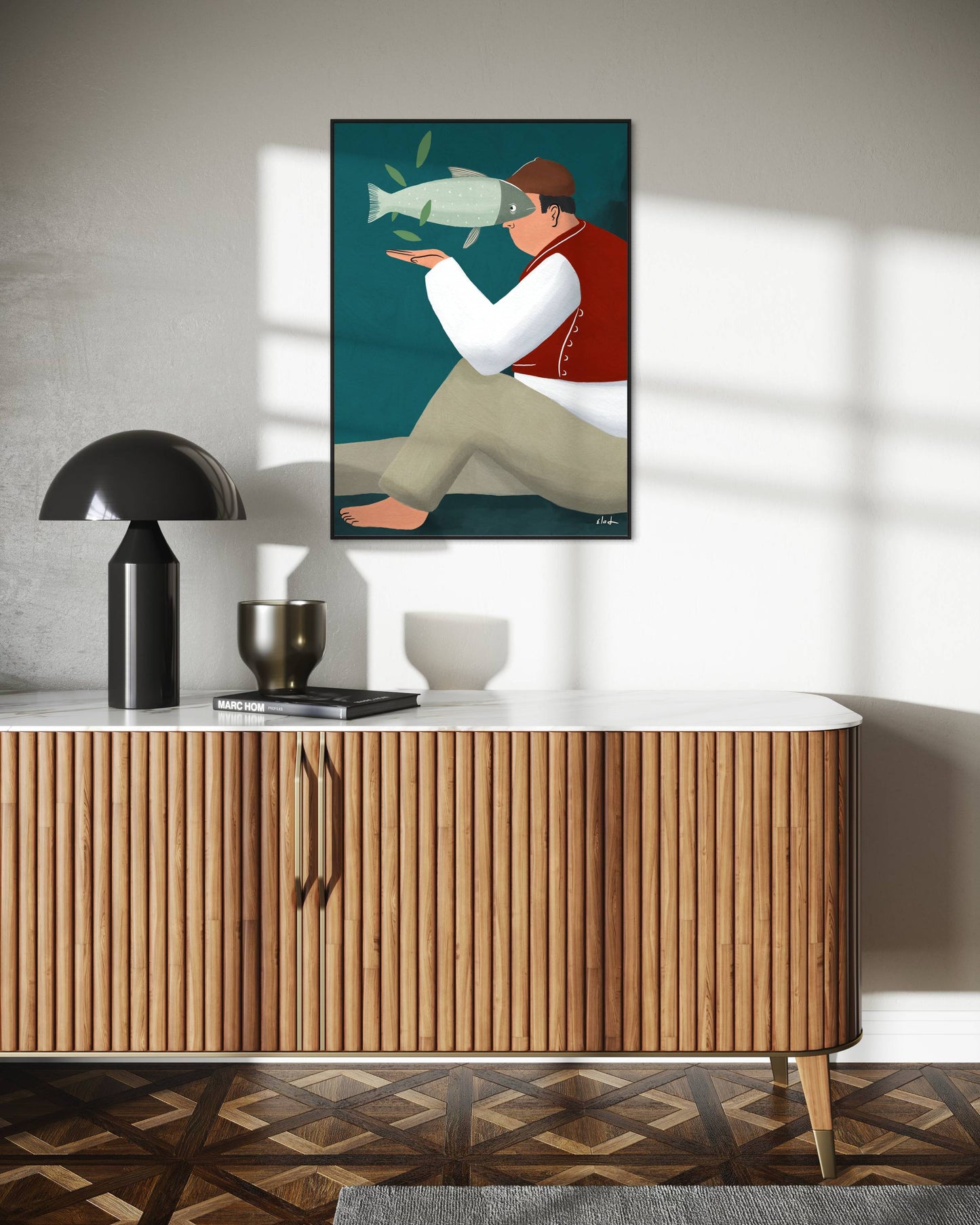 Fish Man | Wall art print