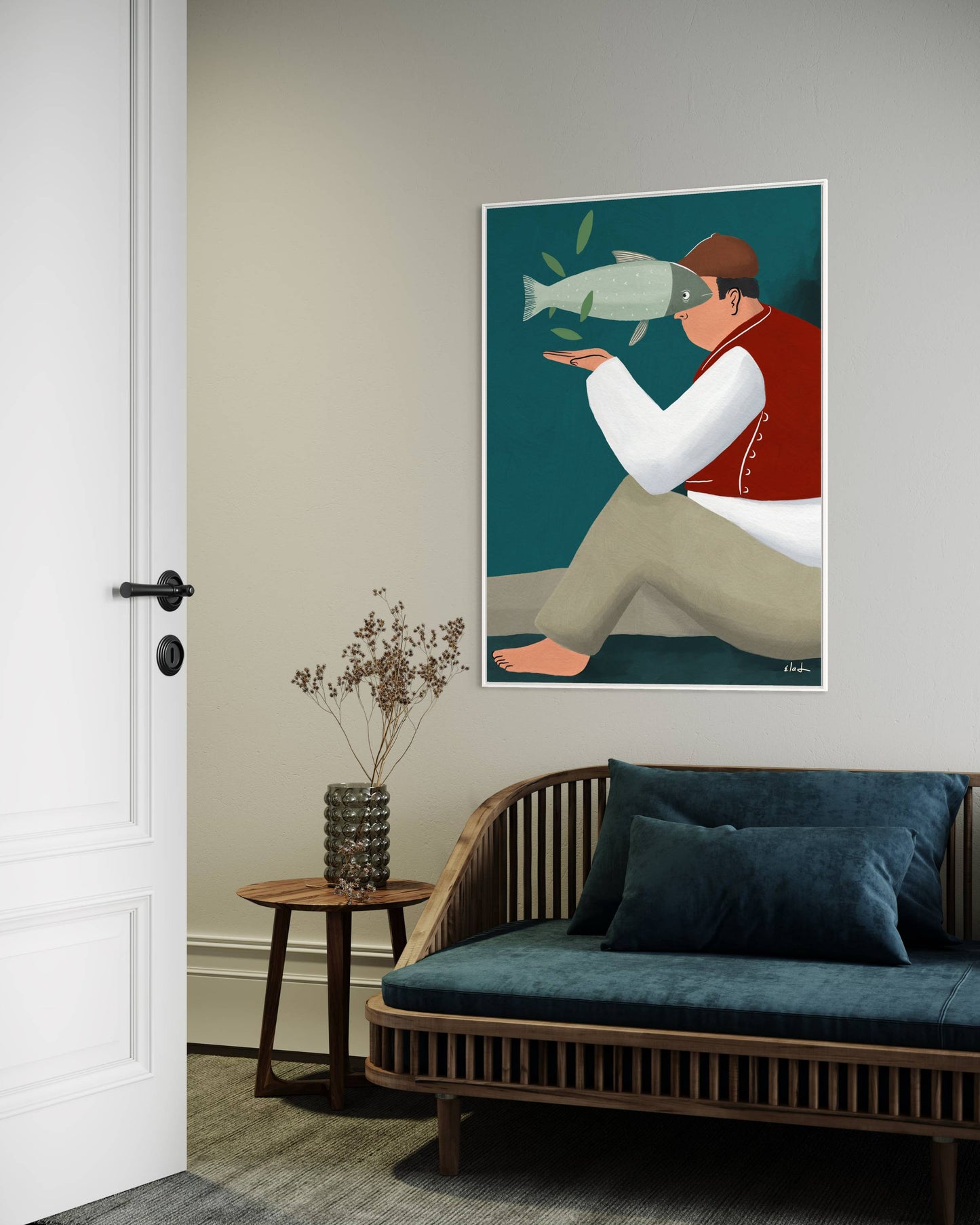 Fish Man | Wall art print