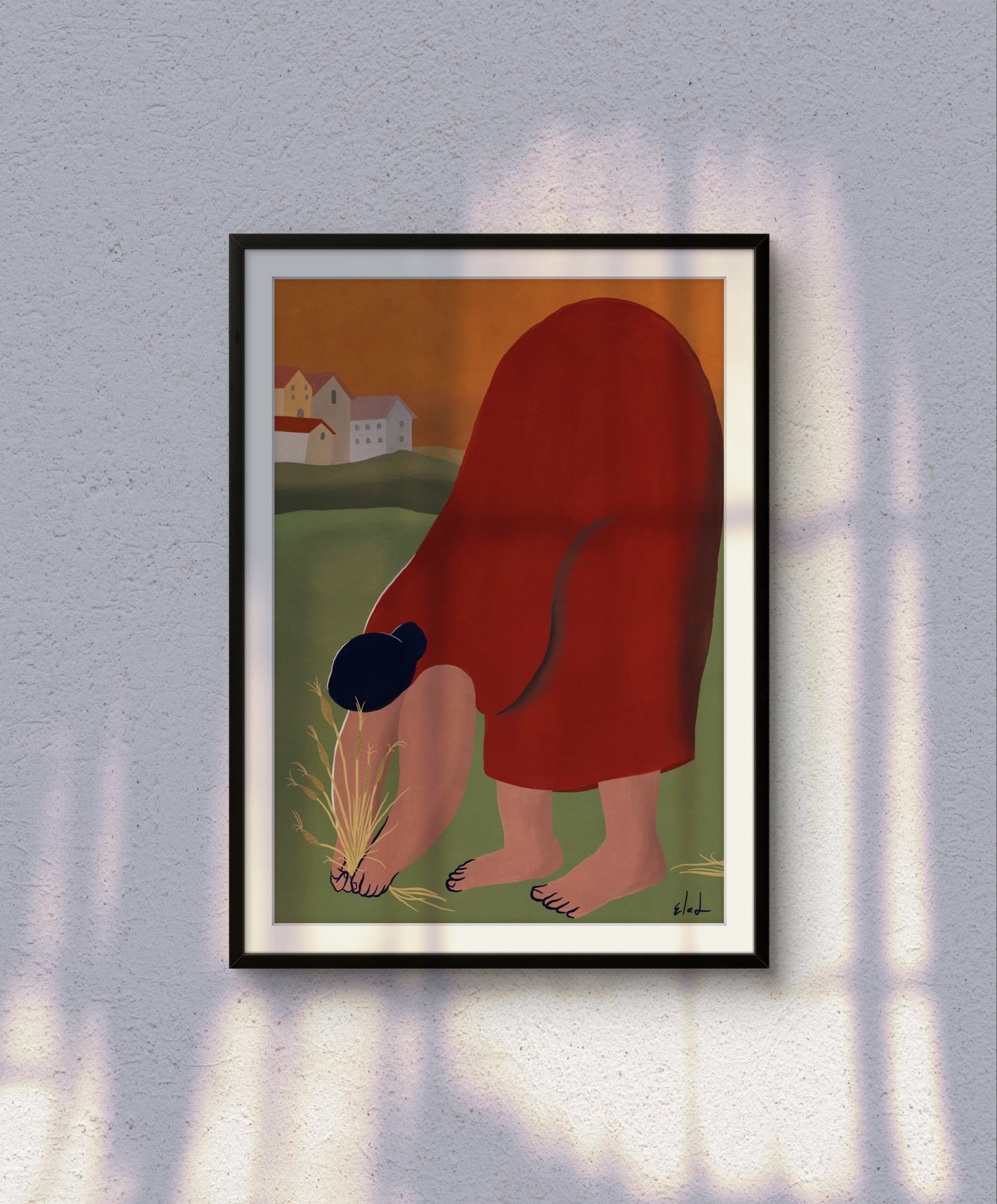 Red Lady | Wall art print