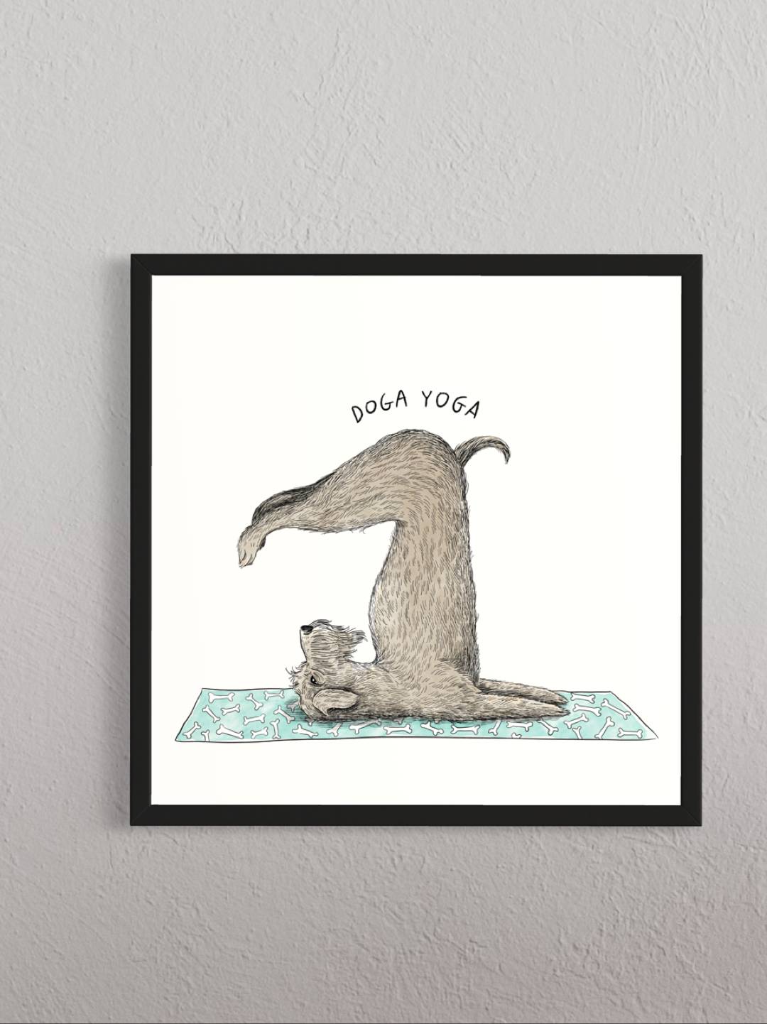Doga yoga | Wall art print